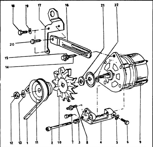 kreplenie generatora vw t4 v benzinovom dvigatele - generator bosch t4.jpg